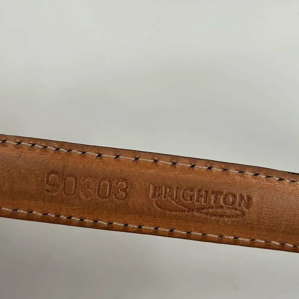 Vintage western Brighton leather belt